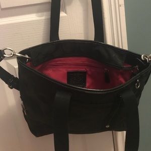 Large Coach black signature Purse